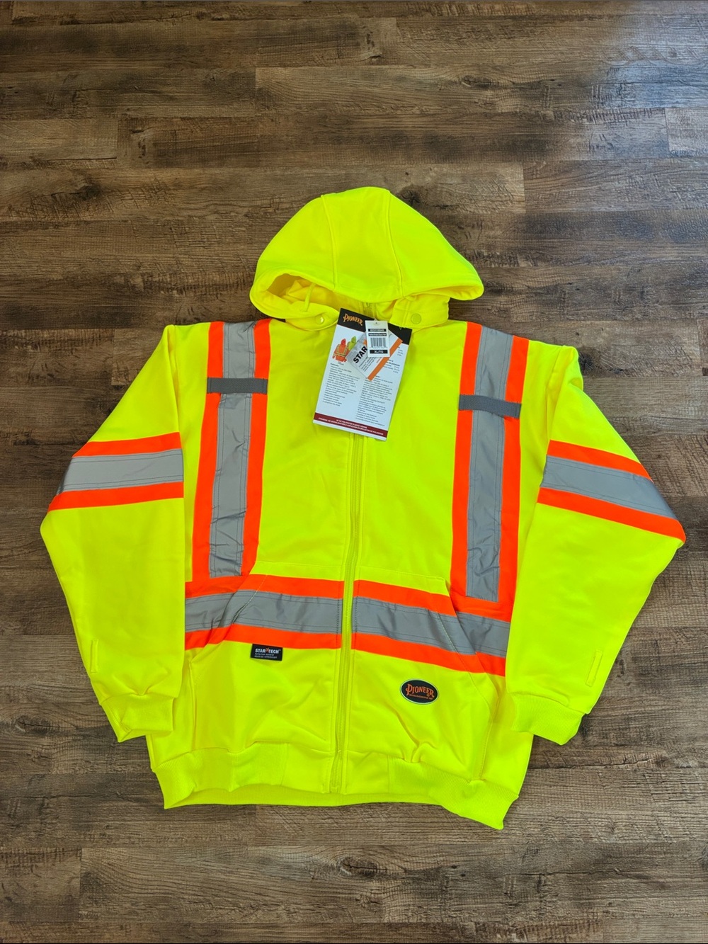 PIONEER Hi-Vis Polyester Fleece Hoodie
